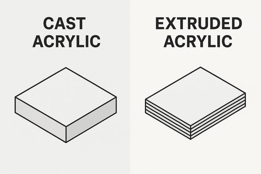 Cast acrylic vs extruded acrylic laser cutting comparison