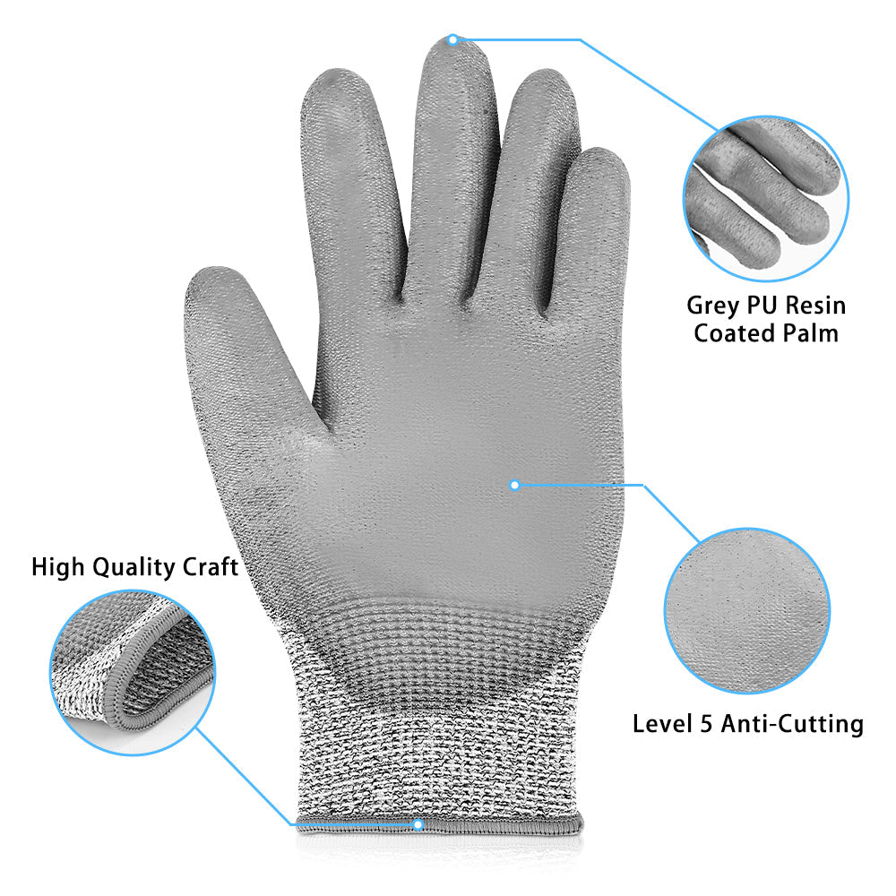 Laservii Cut-resistant gloves L level 5 cut-resistant PU