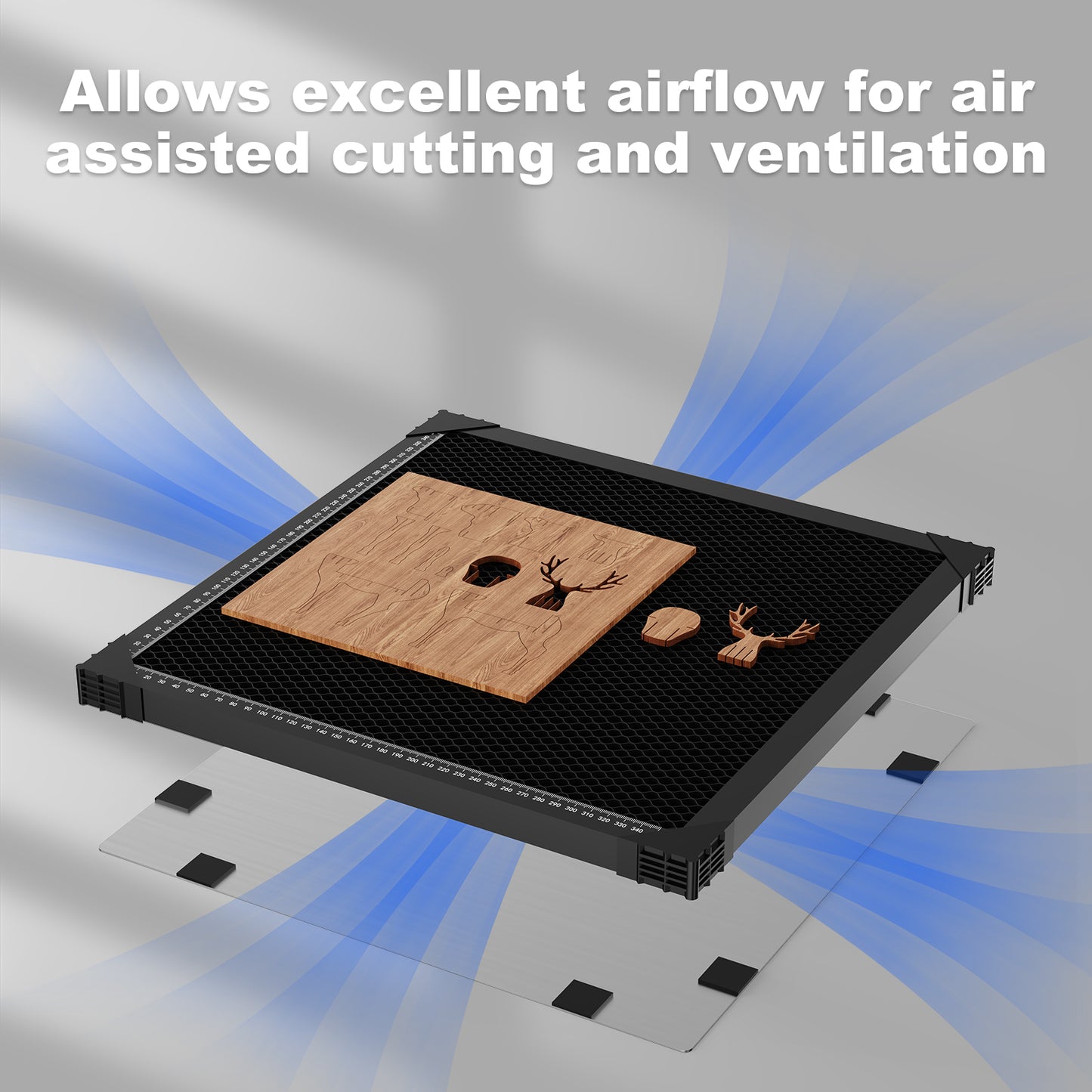 Laservii Aluminum Laser Cutting Honeycomb Workbench Table