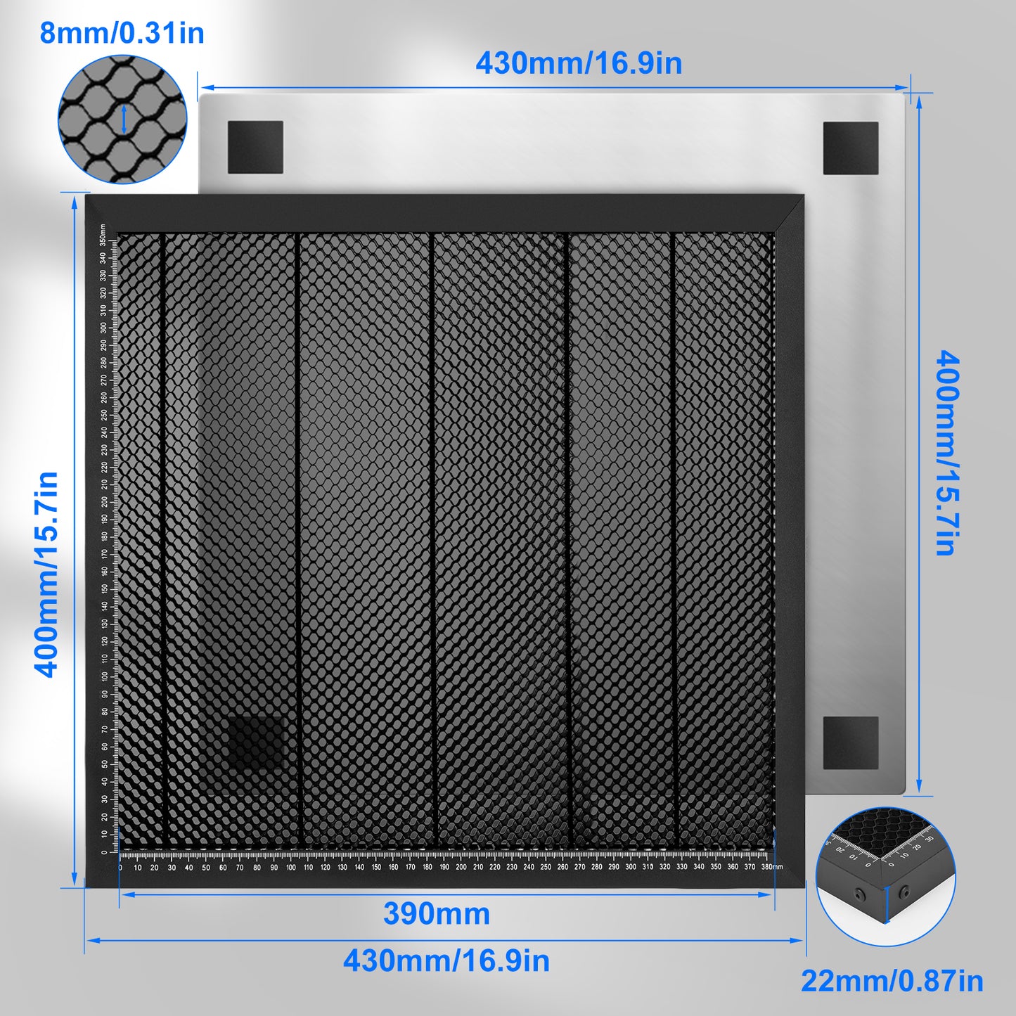 Laservii Aluminum Laser Cutting Honeycomb Workbench Table