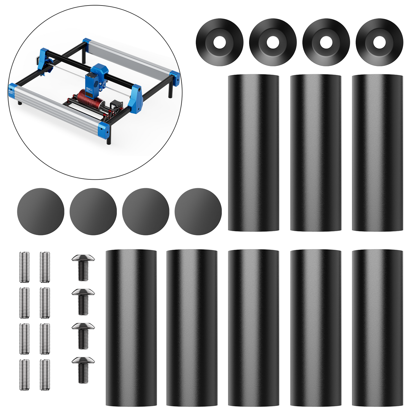 Laservii Risers for Laser Engraver (8-pack)