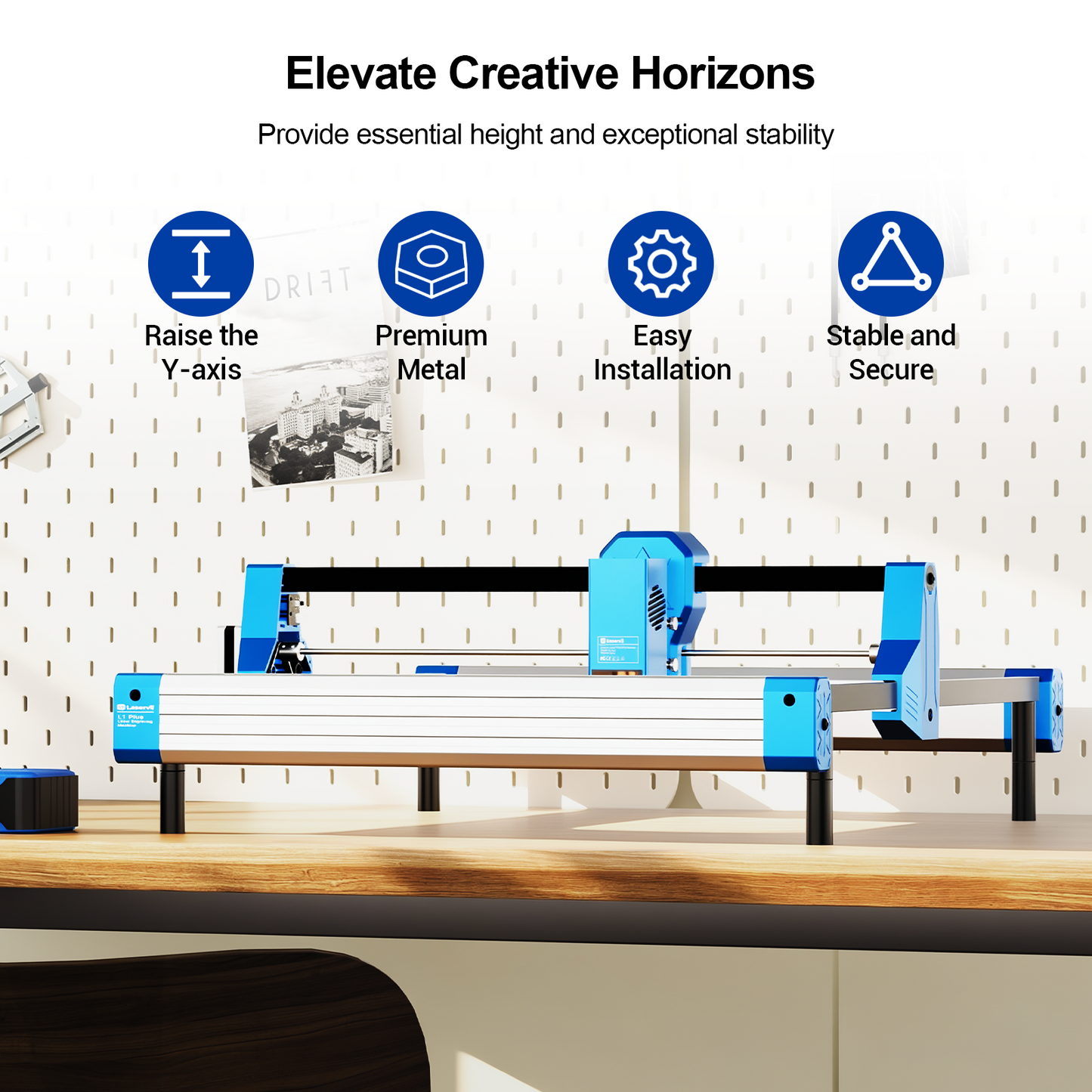 Laservii Risers for Laser Engraver (8-pack)